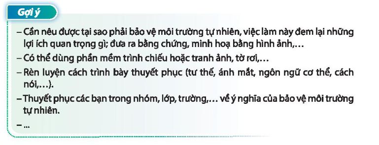 HĐTN 10 Chủ đề 9: Bảo vệ cảnh quan thiên nhiên và môi trường tự nhiên - Chân trời sáng tạo (ảnh 1)