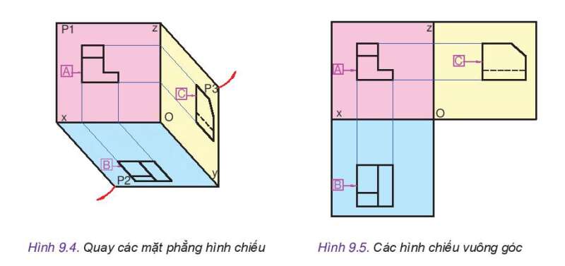 Công nghệ 10 Bài 9: Hình chiếu vuông góc | Kết nối tri thức (ảnh 4)