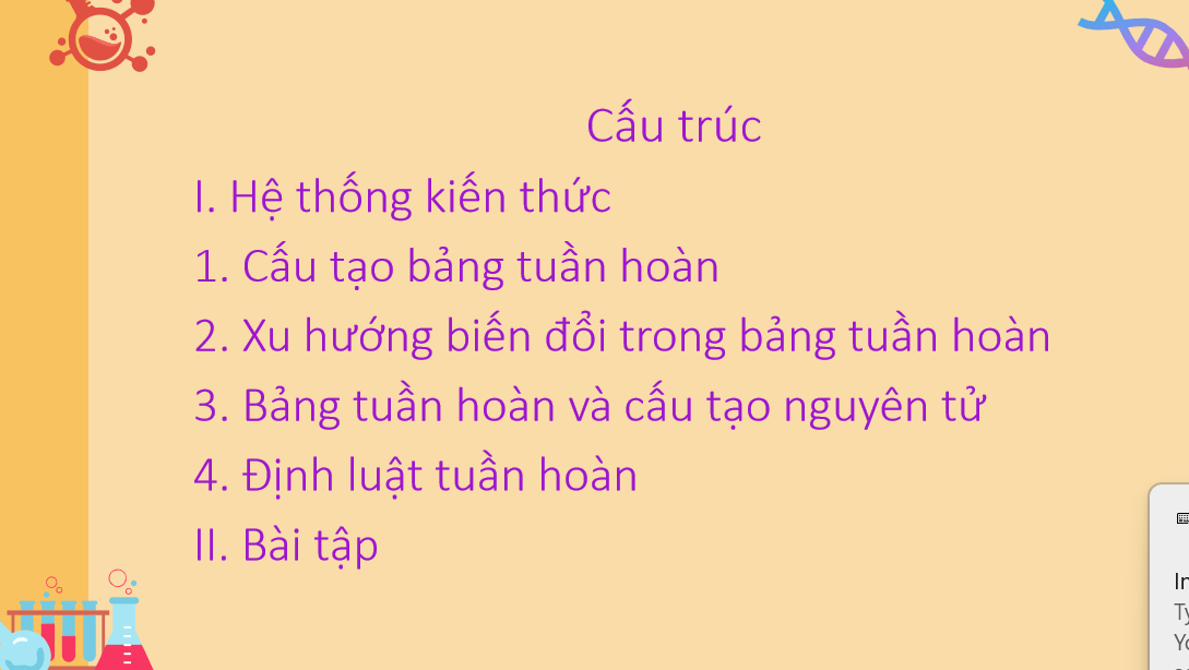 Giáo án điện tử Ôn tập chương 2  | Bài giảng PPT Hóa học 10 Kết nối tri thức (ảnh 1)