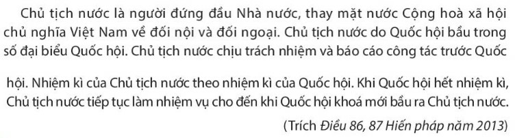 Pháp luật 10 Bài 24: Nội dung cơ bản của Hiến pháp nước Cộng hòa xã hội chủ nghĩa Việt Nam năm 2013 về bộ máy nhà nước | Chân trời sáng tạo (ảnh 7)