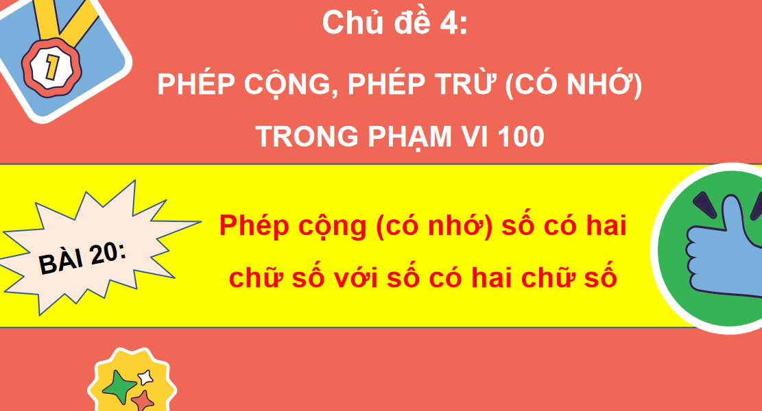 Giáo án điện tử Phép cộng (có nhớ) số có hai chữ số với số có hai chữ số | Bài giảng PPT Toán lớp 2 Kết nối tri thức (ảnh 1)