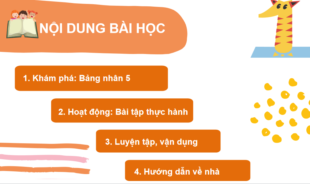 Giáo án điện tử Bảng nhân 5| Bài giảng PPT Toán lớp 2 Kết nối tri thức (ảnh 1)