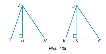 Sách bài tập Toán 7 Bài 15: Các trường hợp bằng nhau của tam giác vuông - Kết nối tri thức (ảnh 1)