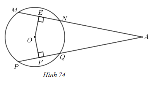 SBT Toán 9 Bài 3: Liên hệ giữa dây và khoảng cách từ tâm đến dây | Giải SBT Toán lớp 9 (ảnh 1)