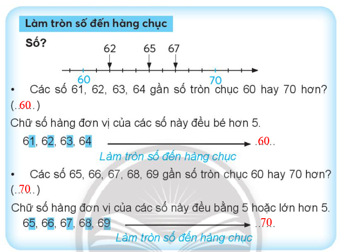 Vở bài tập Toán lớp 3 Tập 1 trang 38 Bài 21: Làm tròn số - Chân trời sáng tạo (ảnh 1)