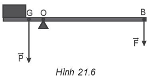 Sách bài tập Vật lí 10 Bài 21 (Kết nối tri thức): Moment lực. Cân bằng của vật rắn (ảnh 1)