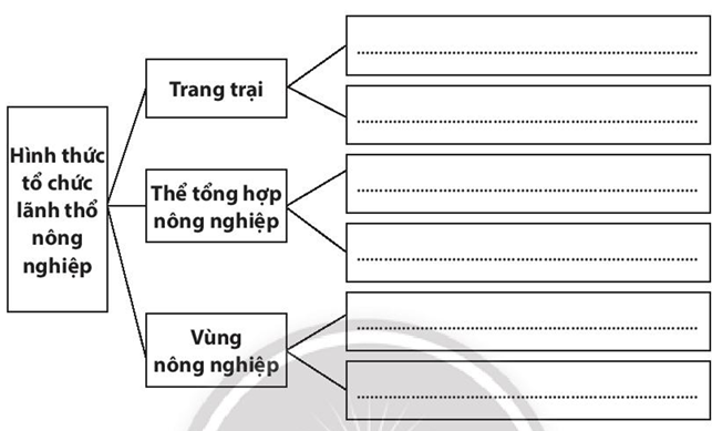 Sách bài tập Địa lí 10 Bài 27: Tổ chức lãnh thổ nông nghiệp, vấn đề phát triển nông nghiệp hiện đại và định hướng phát triển nông nghiệp - Chân trời sáng tạo (ảnh 1)