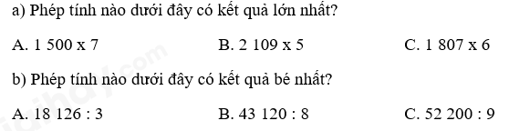 Toán lớp 3 trang 120 Luyện tập | Kết nối tri thức (ảnh 1)