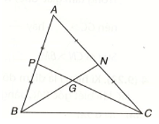 Cho tam giác ABC với hai đường trung tuyến BN, CP và trọng tâm G