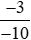 So sánh hai phân số. a) (-3)/8 và (-5)/24