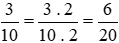 So sánh hai phân số. a) (-3)/8 và (-5)/24