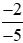 So sánh hai phân số. a) (-3)/8 và (-5)/24