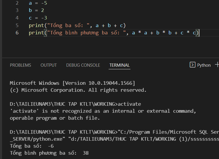 Tin học 10 Bài 3: Thực hành làm quen và khám phá Python | Cánh diều (ảnh 3)