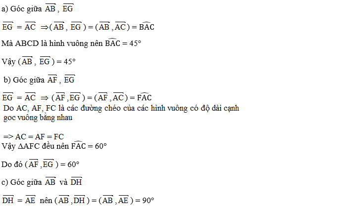 Giải bài 1 trang 97 sgk Hình học 11 | Để học tốt Toán 11