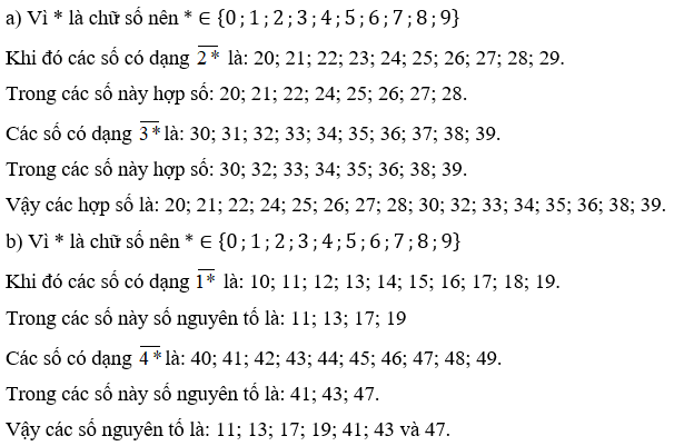 Sách bài tập Toán lớp 6 Chân trời sáng tạo Bài 10. Số nguyên tố. Hợp số. Phân tích một số ra thừa một số nguyên tố | Hay nhất Giải SBT Toán 6