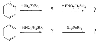 Biết nhóm thế -Br trên vòng benzene định hướng thế ưu tiên các vị trí ortho và para