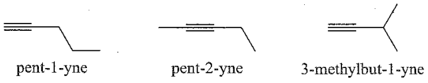 Viết đồng phân và gọi tên các alkane alkene alkyne có 5 nguyên tử carbon trong phân tử và đồng đẳng của benzene 