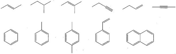 Cho các hydrocarbon sau trang 64 Sách bài tập Hóa học 11