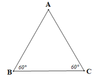 Tam giác có hai góc bằng 60 độ có phải là tam giác cân hay không?