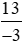 Đọc các phân số sau:a) 13/(-3) b) (-25)/6