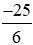 Đọc các phân số sau:a) 13/(-3) b) (-25)/6