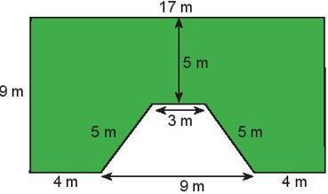 Tính diện tích và chu vi các hình được tô màu sau