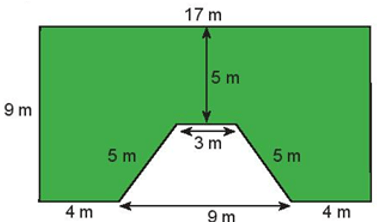 Tính diện tích và chu vi các hình được tô màu sau