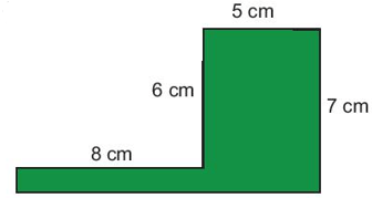 Tính diện tích và chu vi các hình được tô màu sau