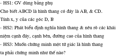 Giáo án Toán 8 Bài 3: Hình thang cân mới nhất