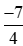 a) So sánh (-11)/5 với (-7)/4 với –2 bằng cách