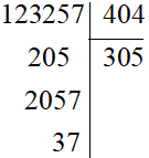 Đặt tính rồi tính: a) 409 . 215; b) 54 322 : 346; c) 123 257 : 404.