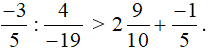 So sánh 2/1/6 . 7/1/5 và 23/2 - (-13)/3