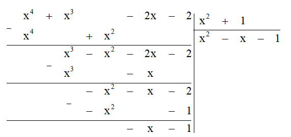 Cho đa thức A = x^4 + x^3- 2x - 2.Tìm đa thức B sao cho A + B = x^3 + 3x + 1