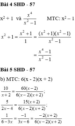 Giáo án Toán 8 Bài 4: Quy đồng mẫu thức nhiều phân thức mới nhất