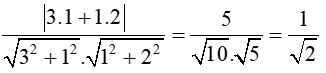 Tìm số đo góc giữa hai đường thẳng của mỗi cặp đường thẳng sau a) ∆1 3x + y – 5 = 0