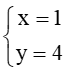 Trong mặt phẳng tọa độ Oxy, cho vectơ u = (-2;-4), vectơ v = (2x-y;y). Hai vectơ u và vectơ v bằng nhau nếu