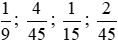Các phân số sau đây được sắp xếp theo một quy luật, hãy quy đồng