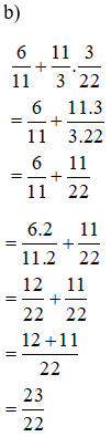 Tính: a) 7/8 + 7/8 : 1/8 - 1/2