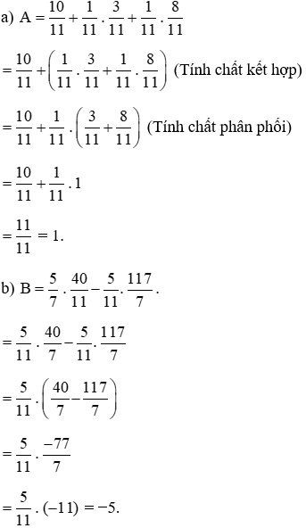 Tính một cách hợp lí