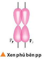 Sự xen phủ giữa hai orbital p trong trường hợp nào sẽ tạo thành liên kết (ảnh 1)