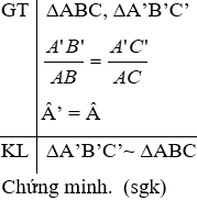 Giáo án Toán 8 Bài 6: Trường hợp đồng dạng thứ hai mới nhất