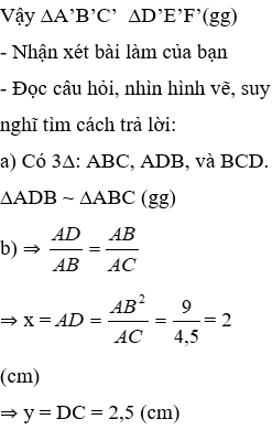 Giáo án Toán 8 Bài 7: Trường hợp đồng dạng thứ ba mới nhất