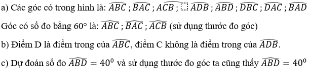 Trong hình vẽ sau, cho tam giác đều ABC và góc DBC bằng 20°