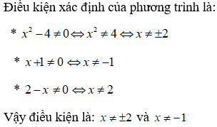 Bài tập Phương trình chứa ẩn ở mẫu | Lý thuyết và Bài tập Toán 8 có đáp án