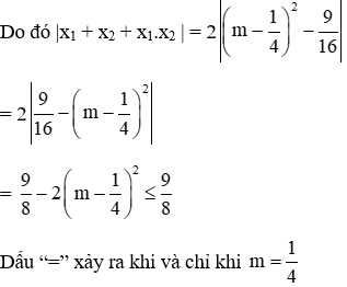 Bài tập Hệ thức Vi-ét và ứng dụng nâng cao có lời giải