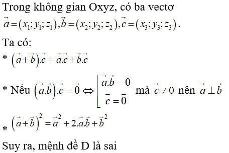 Bài tập trắc nghiệm Hình học 12 | Câu hỏi trắc nghiệm Hình học 12