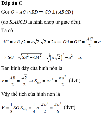 Bài tập trắc nghiệm Hình học 12 | Câu hỏi trắc nghiệm Hình học 12