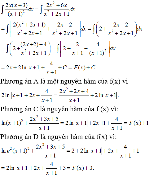 Bài tập trắc nghiệm Giải tích 12 | Câu hỏi trắc nghiệm Giải tích 12