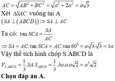 Bài tập trắc nghiệm Hình học 12 | Câu hỏi trắc nghiệm Hình học 12