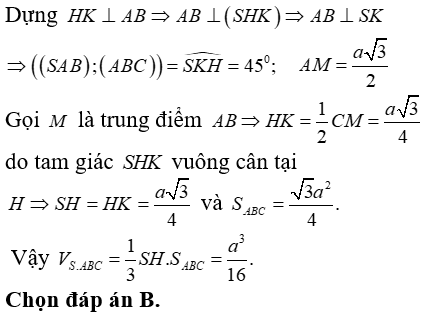 Bài tập trắc nghiệm Hình học 12 | Câu hỏi trắc nghiệm Hình học 12